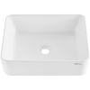 VEVOR Modern Ceramic Vessel Sink 19"x14.7" Bathroom Vanity Bowl Countertop White