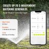 VEVOR WiFi Sprinkler Timer, Single Outlet, Smart Hose Faucet Water Timer with Brass Inlet, APP Control via 2.4Ghz WiFi or Bluetooth