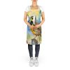 Oregon Western Meadowlark Apron Cooking Kitchen Server Baking Crafts Gardening for Adult Women Men, Unisex, Large, Multicolor