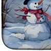 Christmas Snowmen Dish Drying Mat Absorbent Dish Drying Mat Pad for Kitchen Counter Dish Drainer Mat for Countertop, 14 x 21", Multicolor
