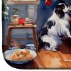 Japanese Chin Christmas Cookies Dish Drying Mat Absorbent Dish Drying Mat Pad for Kitchen Counter Dish Drainer Mat for Countertop, 14 x 21"
