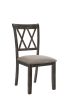 Claudia II Weathered Gray Finish 7 PCs Dining Room Set