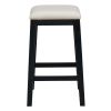 TREXM 5-Piece Modern Faux Marble Versatile Bar Table Set with Storage Drawers and Padded Stools