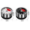 Stainless Steel Visual Timer Mechanical Kitchen Timer 60-Minutes Alarm Cooking Timer With Loud Alarm Magnetic Clock Timer