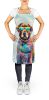 Chocolate Labrador Hippie Dawg Apron Cooking Kitchen Server Baking Crafts Gardening for Adult Women Men, Unisex, Large, Multicolor